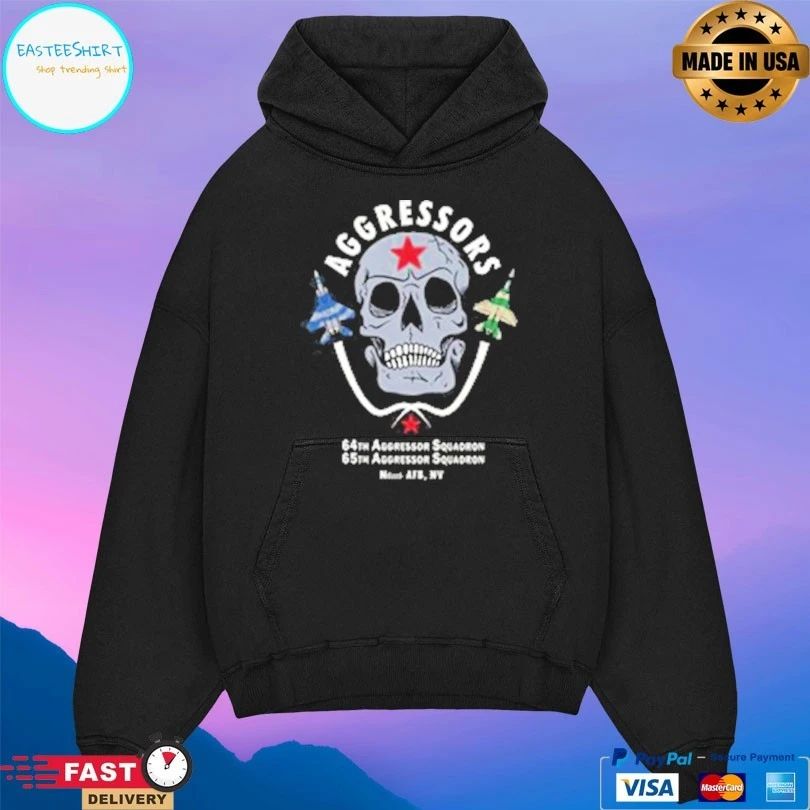 Aggressors 64th Aggressor Squadron Skull T-shirt