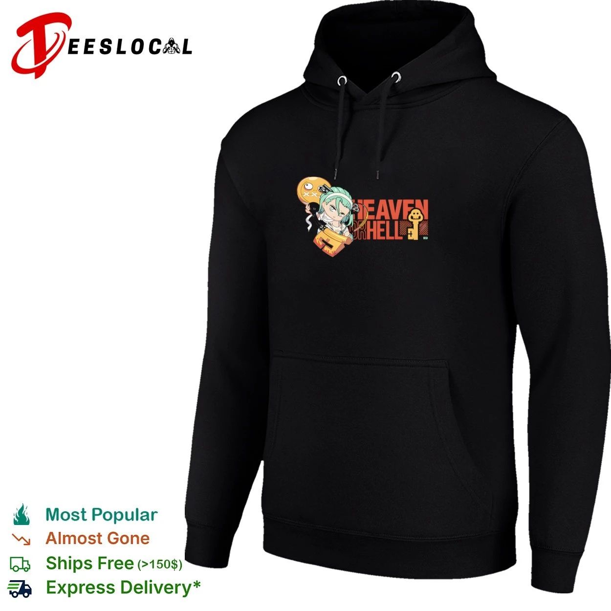 Heaven or Hell Guilty Gear Chibi Character T-shirt