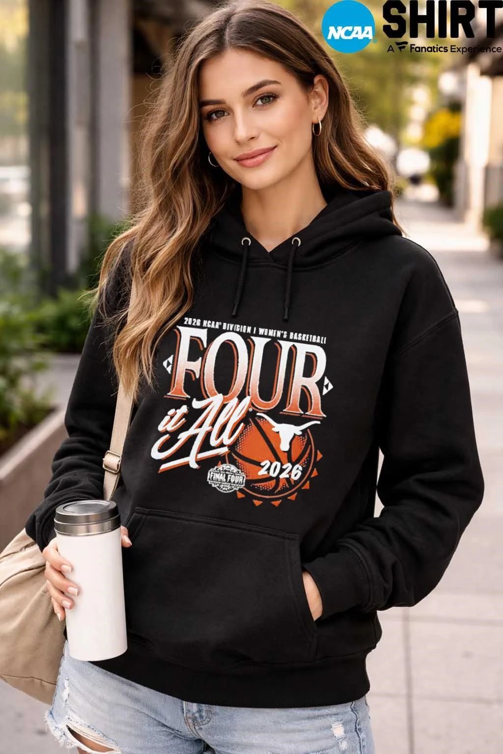 Texas Longhorns 2026 NCAA Women’s Basketball Tournament March Madness Final Four Shirt