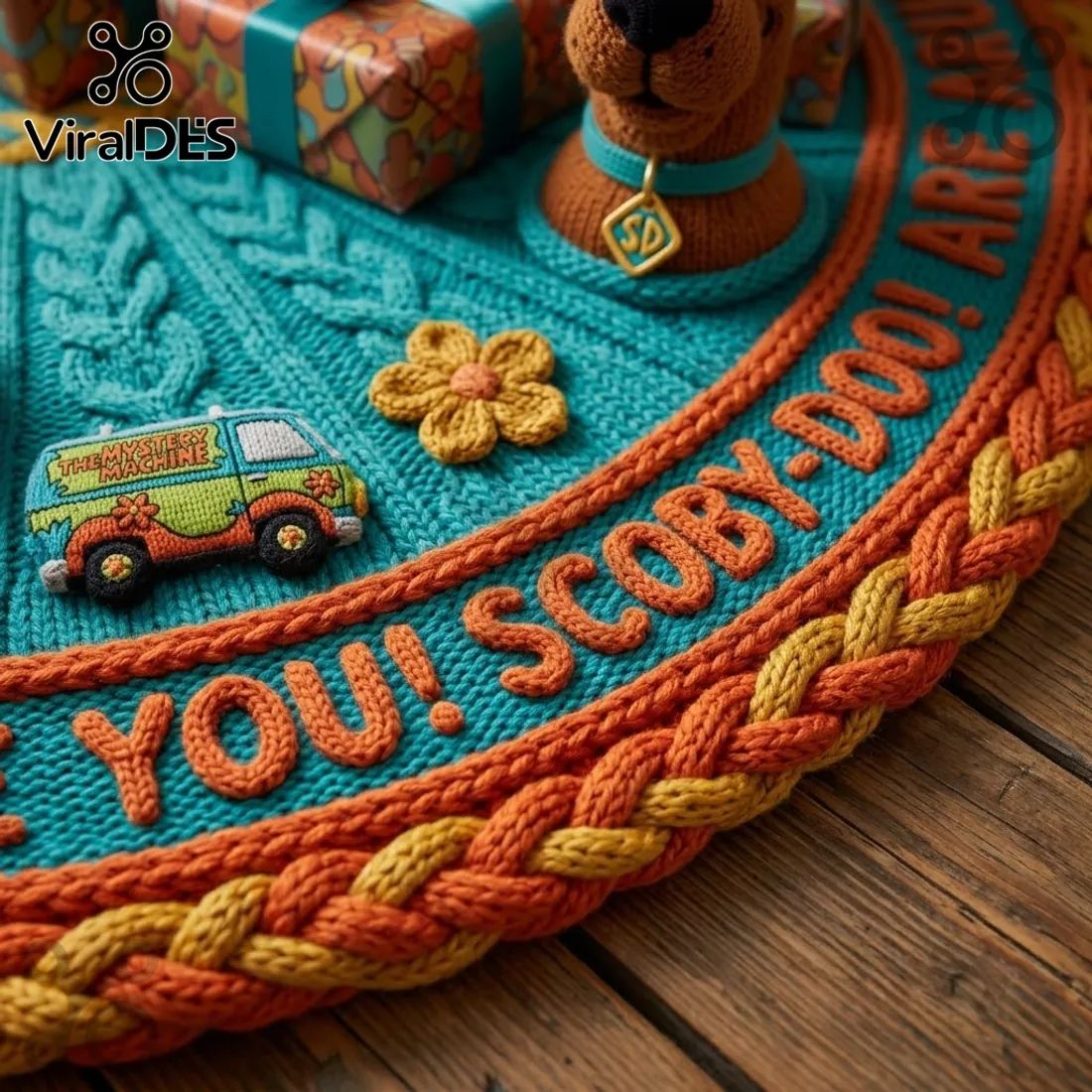 Scooby-Doo Blue 2026 Christmas Tree Skirt