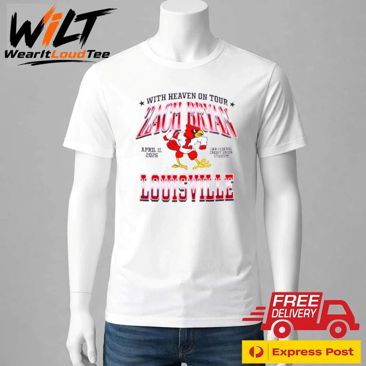 Zach Bryan Live In Concert At Louisville 2026 Tour Shirt