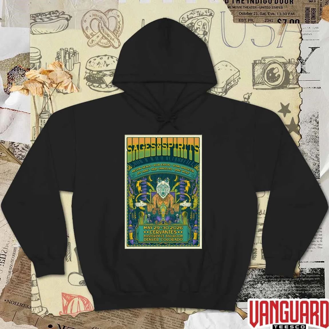 Sages And Spirits At Cervantes’ Masterpiece Ballroom On May 29-30 2026 Poster t-shirt