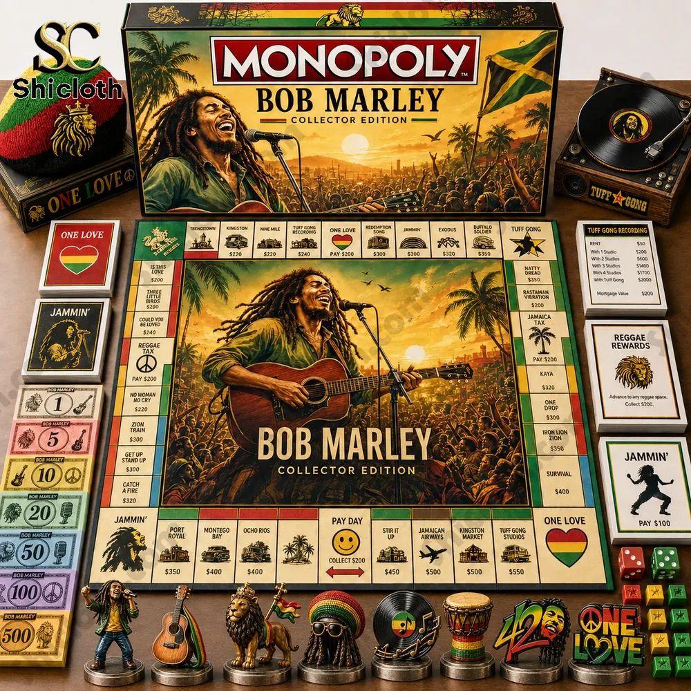 Bob Marley Collector Edition Monopoly Board Game