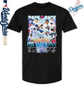 Los Angeles Dodgers Back 2 Back 2024-25 World Series Champions Signatures T-Shirt