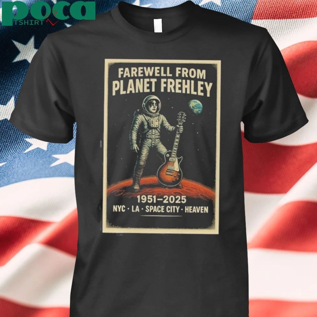 RIP Ace Frehley Farewell From Planet Frehley 1951 – 2025 NYC LA Space City Heaven T-shirt