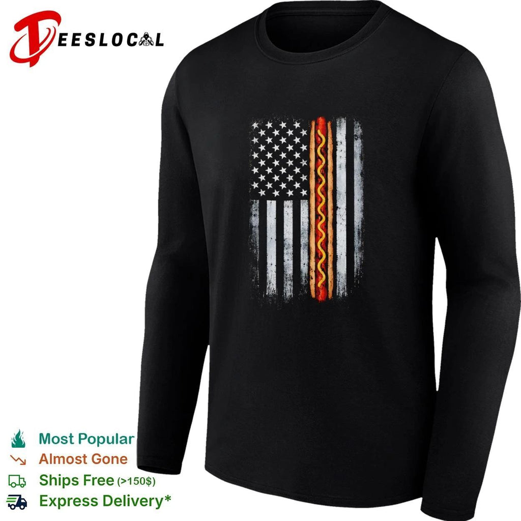 Wiener Responders American Flag Hot Dog T-shirt
