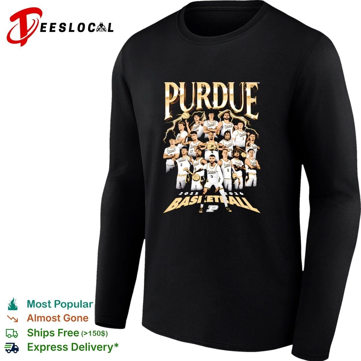 Purdue 2025 2026 Basketball Team T-shirt