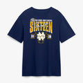 Navy Notre Dame Fighting Irish 2026 NCAA Women’s Basketball Tournament March Madness Sweet 16 Court Shot T-Shirt