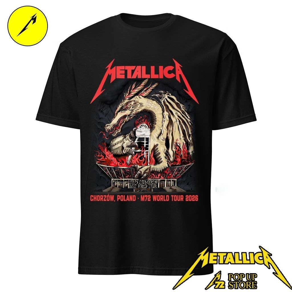 Metallica at Stadion Śląski in Chorzów, Poland, on May 19, 2026 The Silesian Dragon By Karol Banach Shirt