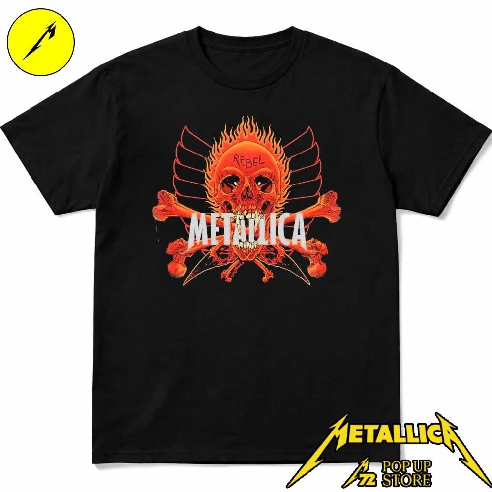 Metallica Pop-up Shop M72 European World Tour 2026 Rebel Shirt