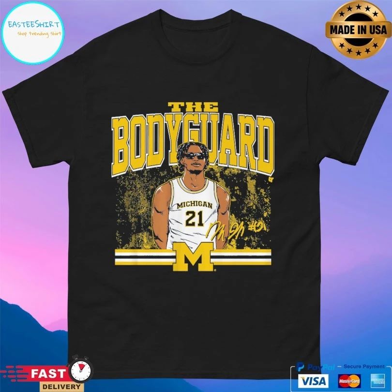Michigan Wolverines Men’s Basketball Morez Johnson Jr The Bodyguard Signature T-shirts