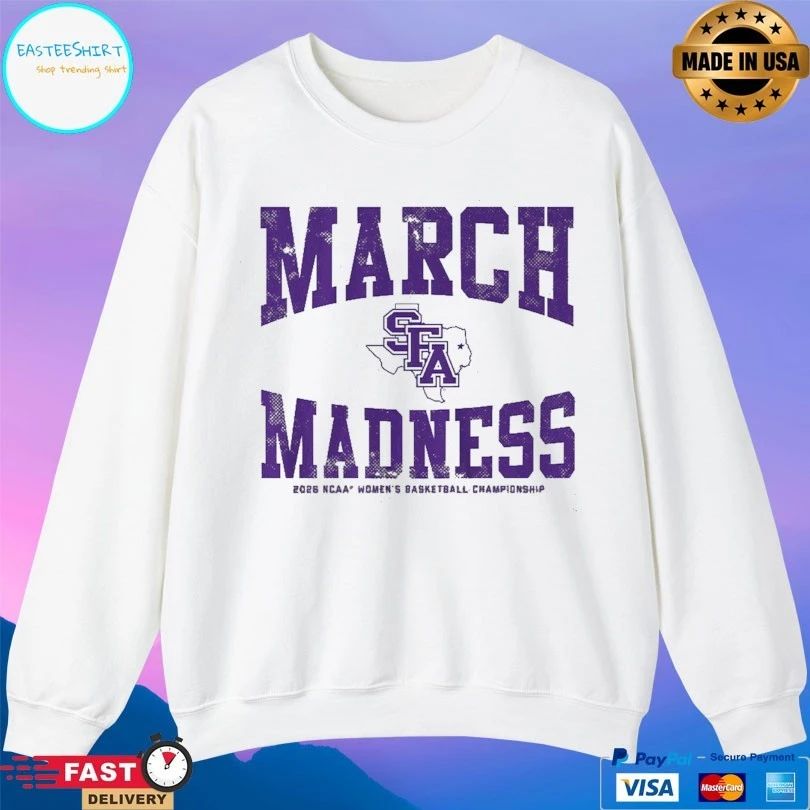 Stephen F Austin Ladyjacks WBB 2026 March Madness NCAA Women’s Basketball Championship T-shirts