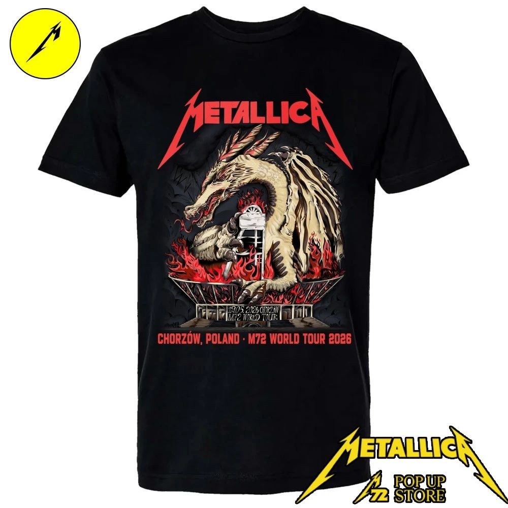 Metallica at Stadion Śląski in Chorzów, Poland, on May 19, 2026 The Silesian Dragon By Karol Banach Shirt