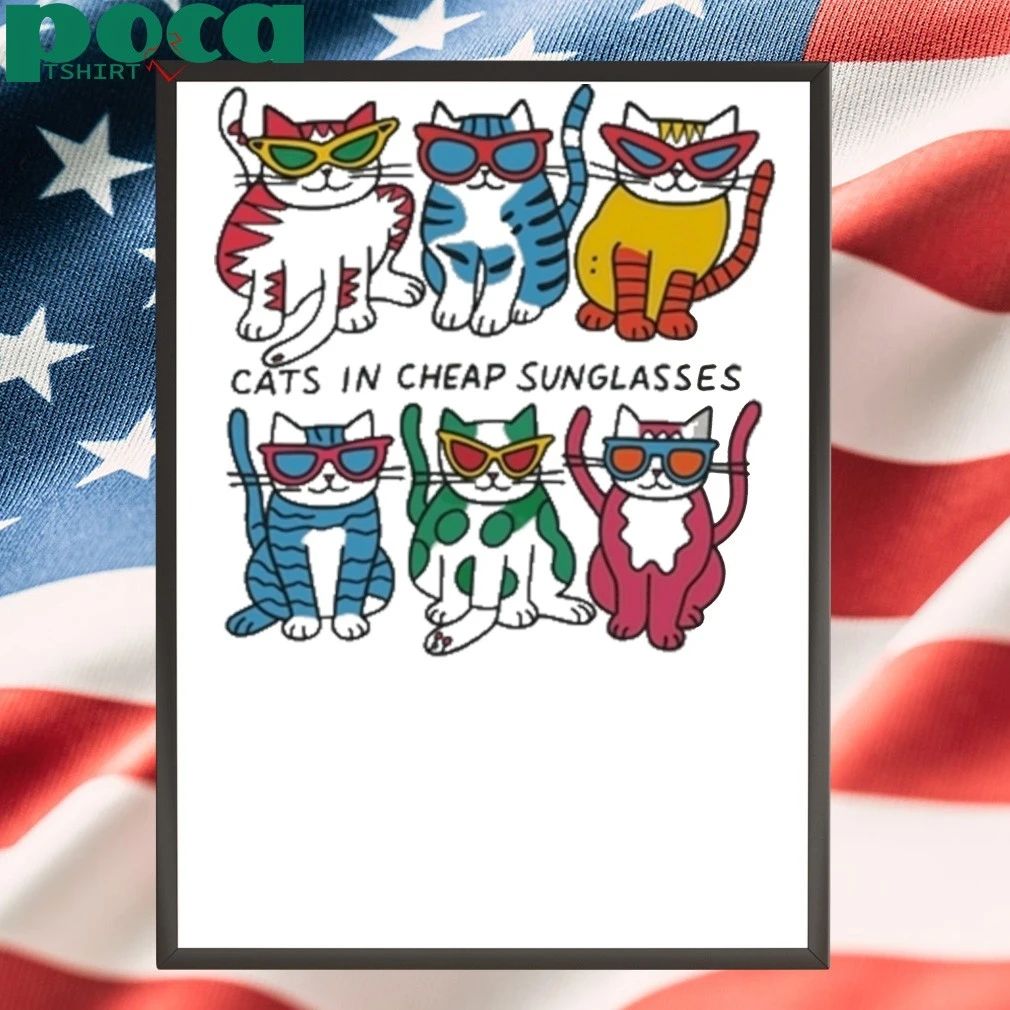Justin Bieber Cats In Cheap Sunglasses T-shirt