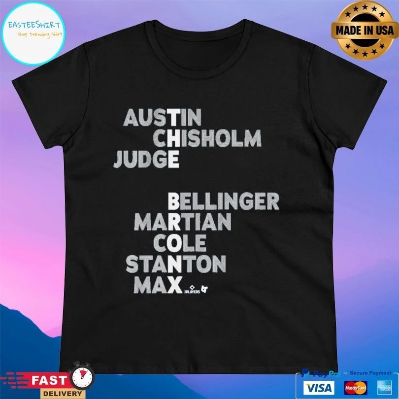 The Bronx Names 2026 Austin Chisholm Judge Bellinger Martian Cole Stanton Max T-shirt
