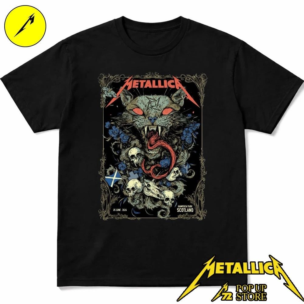 Metallica Glasgow June 25, 2026 Art by Michelle KamMei Harvey T-Shirt