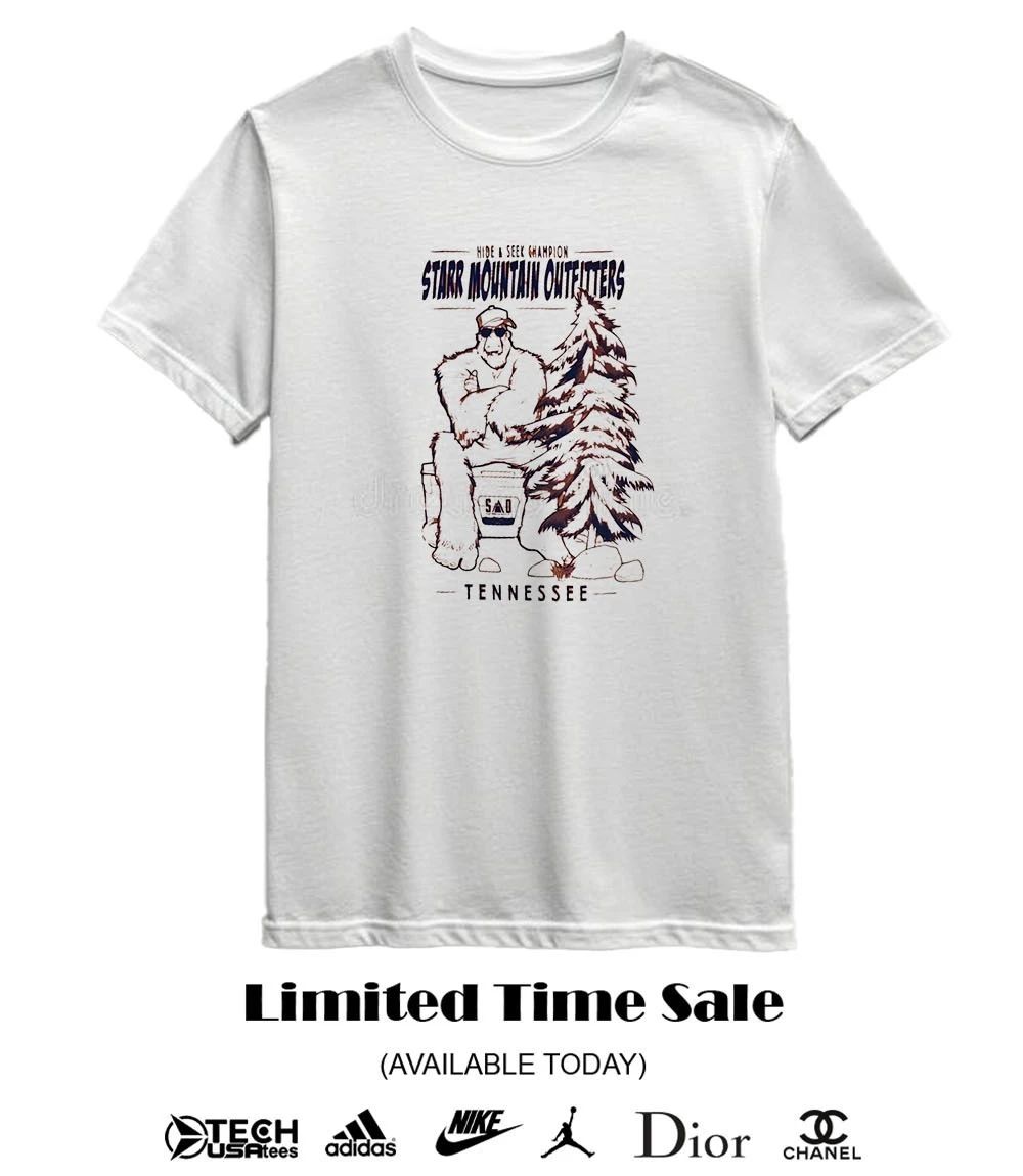 Big Foot Hide and Seek Champion Starr Mountain Outfitters Tennessee shirt