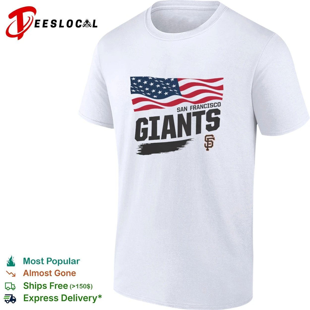 San Francisco Giants Waving Flag Starter T-shirt
