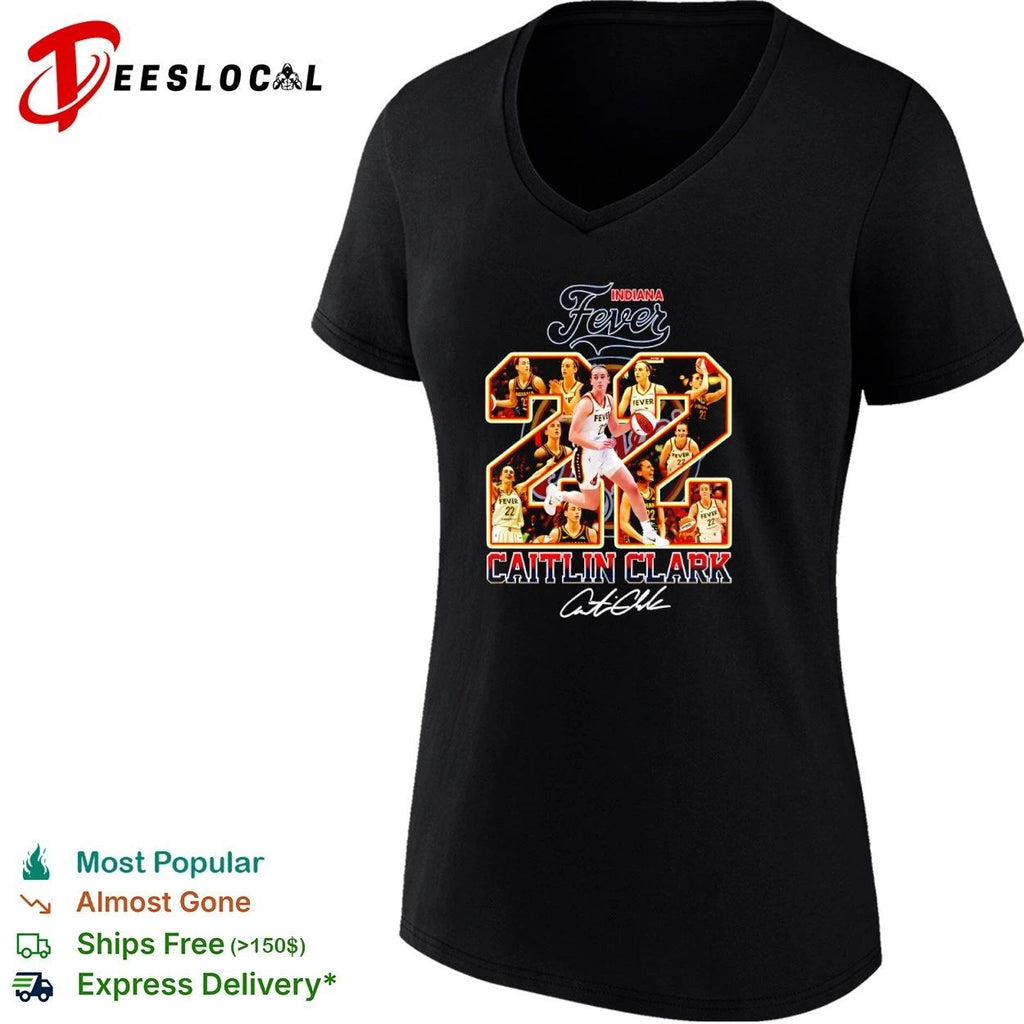 Caitlin Clark Indiana Fever 22 WNBA basketball T-shirt