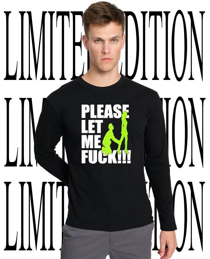 Please Let Me Fck Adult Humor Silhouette shirt