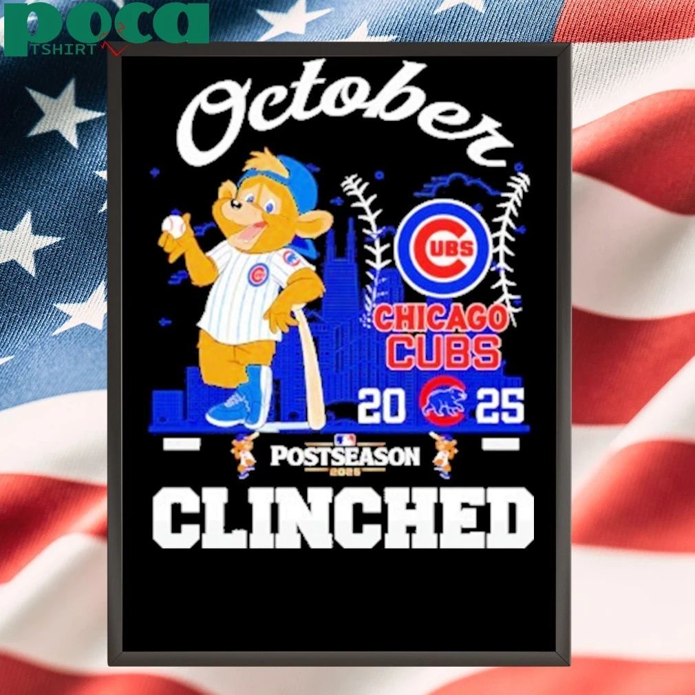Chicago Cubs Postseason Clinched 2025 October T-shirt