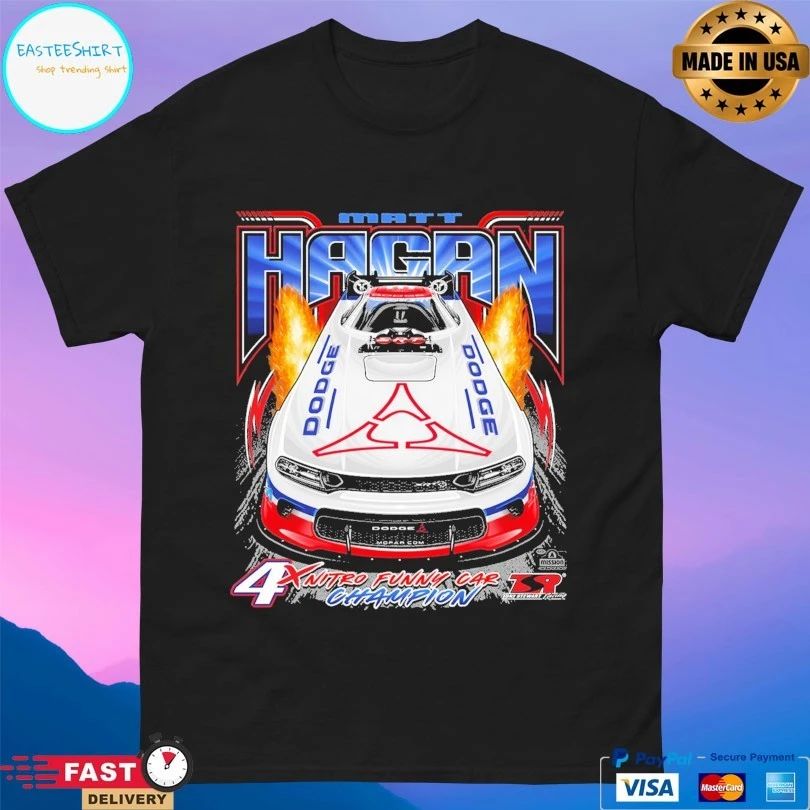 Matt Hagan Funny Car Head On 4x Nitro Funny Car Champion 2026 T-shirts