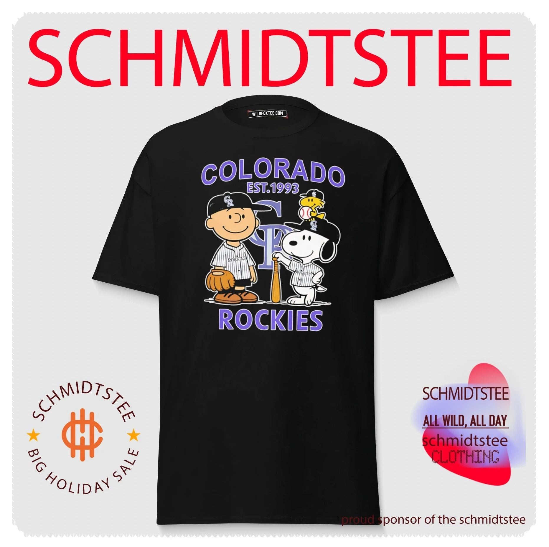Peanuts x Colorado Rockies est 1993 shirt