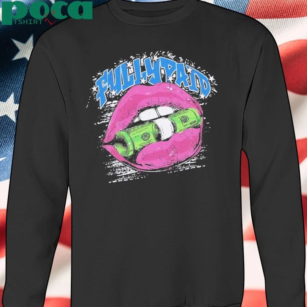 Fully Paid Mouth Graphic Acid Wash T-shirt