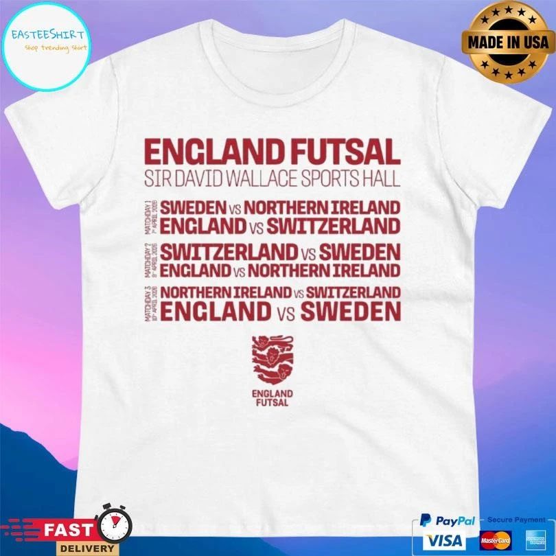 England Futsal Sir David Wallace Sports Hall T-shirts