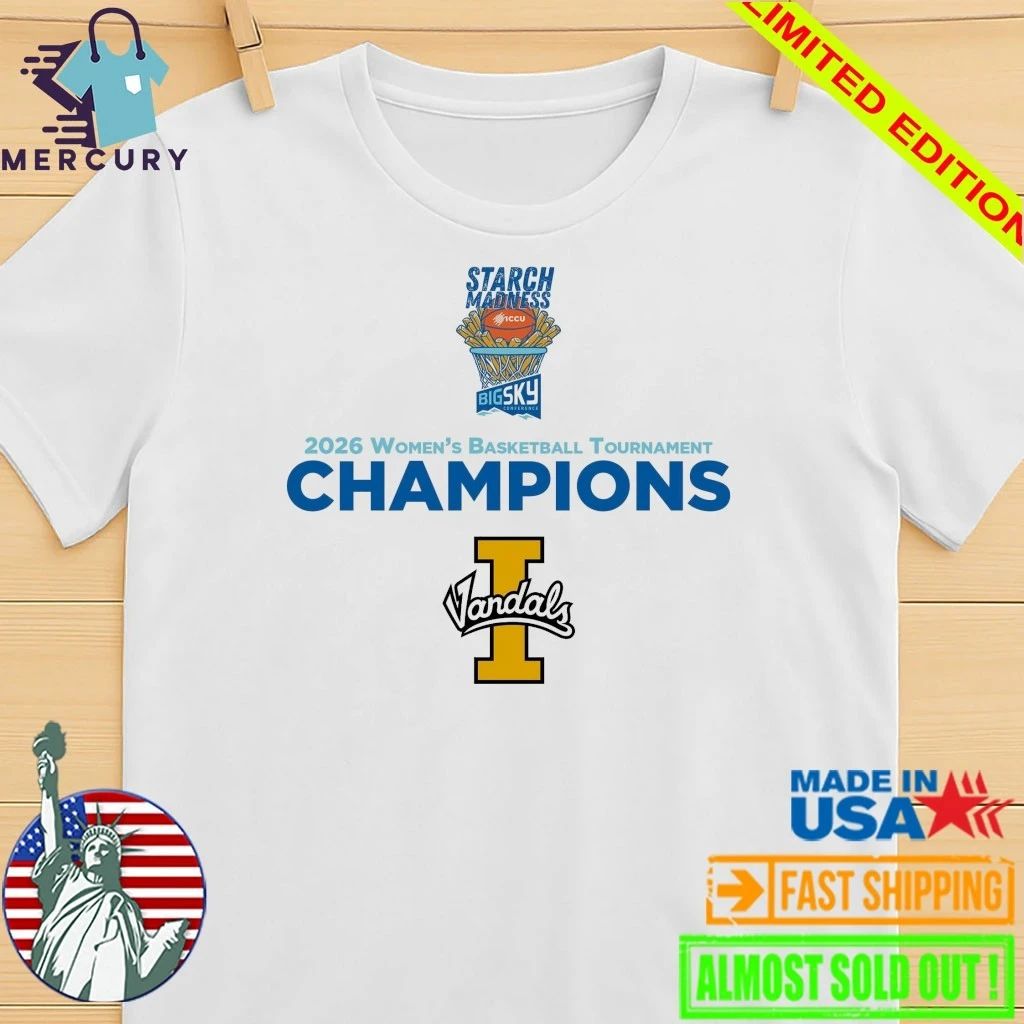 Idaho Vandals 2026 Big Sky Women’s Basketball Tournament Champions Shirt