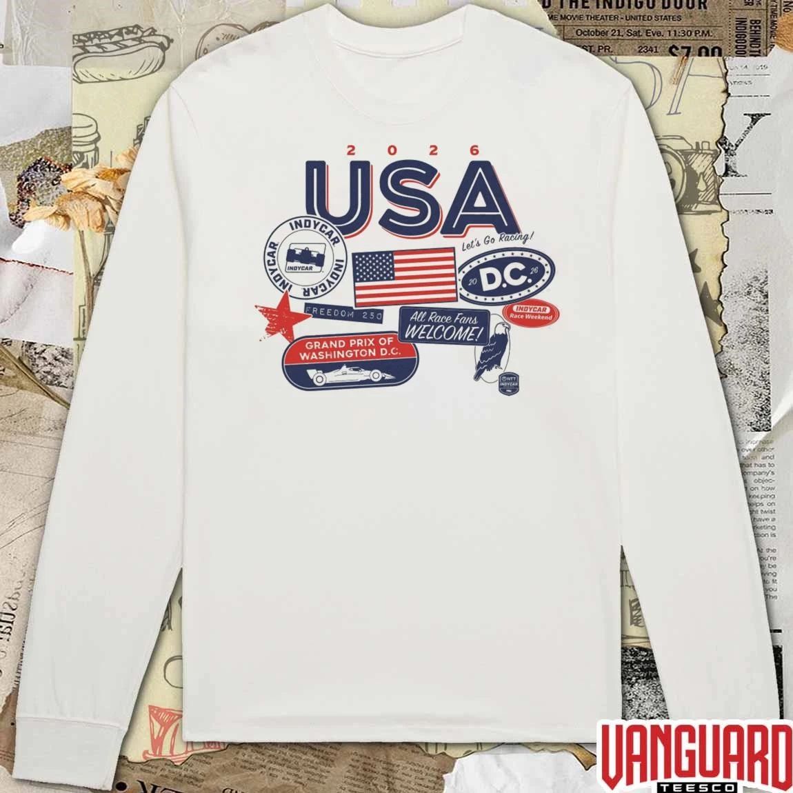 2026 USA Freedom 250 Grand Prix Washington DC All Race Fans Welcome t-shirt