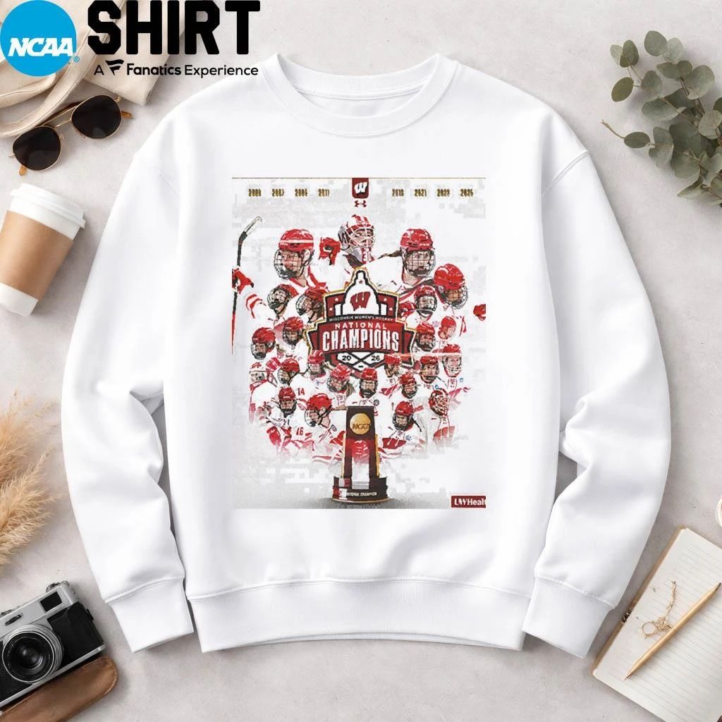 Wisconsin Women’s Hockey Champions National Championship 2026 Shirt