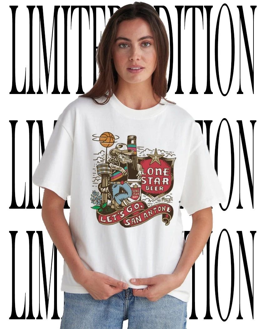 Lone Star Beer let’s go San Antone balls in your court shirt
