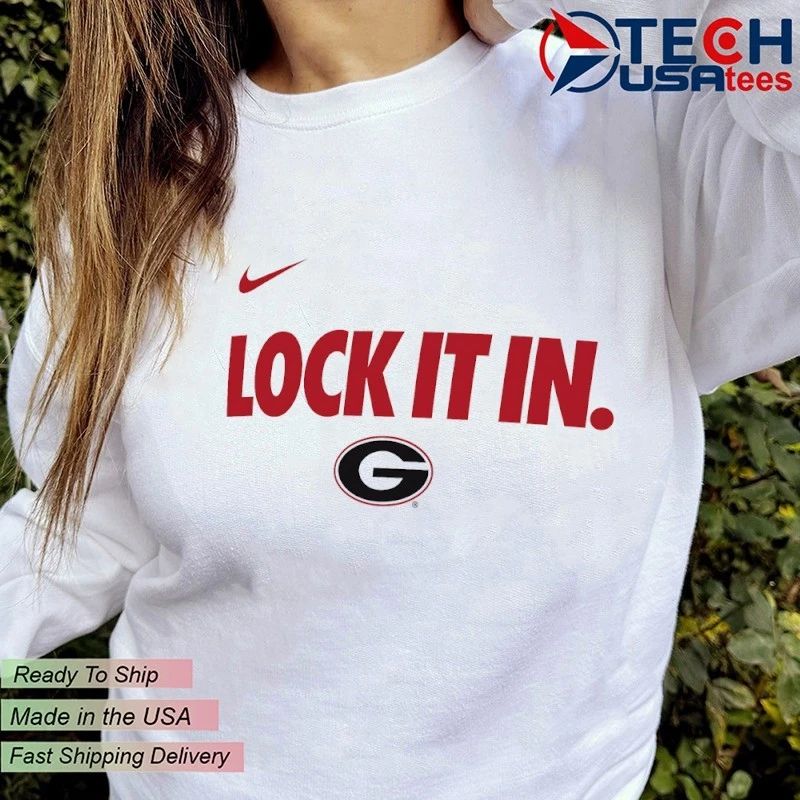Lock it in Georgia Bulldogs 2026 On-Court Bench shirt