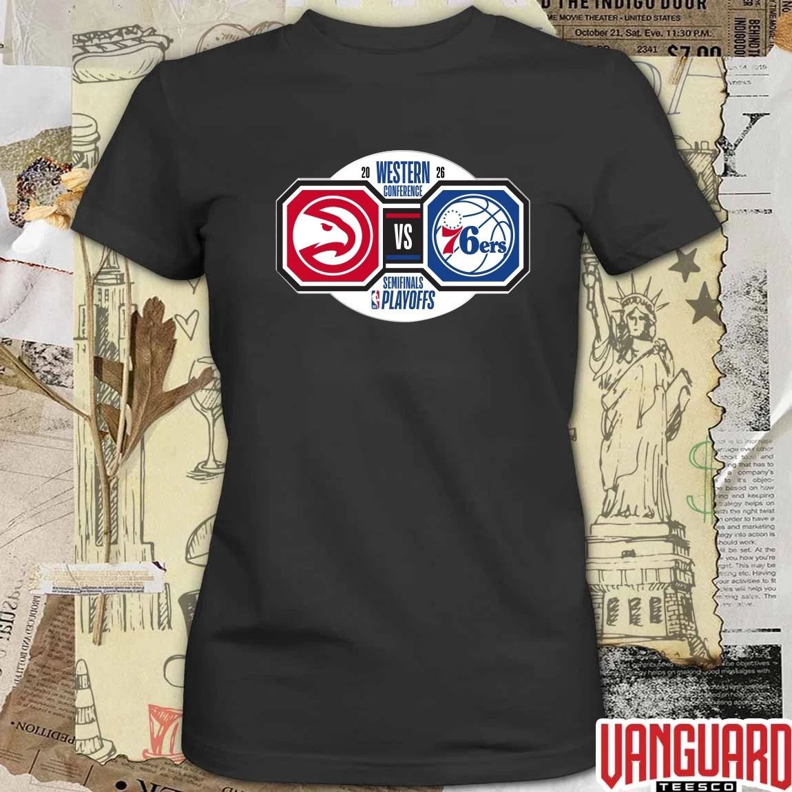 Atlanta Hawks vs Philadelphia 76ers 2026 NBA Playoffs Western Conference Semifinals t-shirt