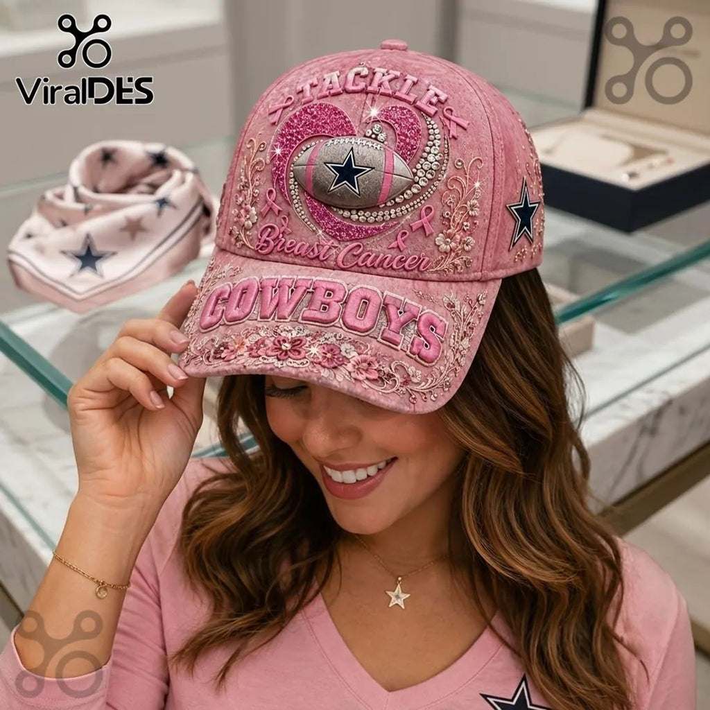 Dallas Cowboys Breast Cancer Awareness Pink Cap