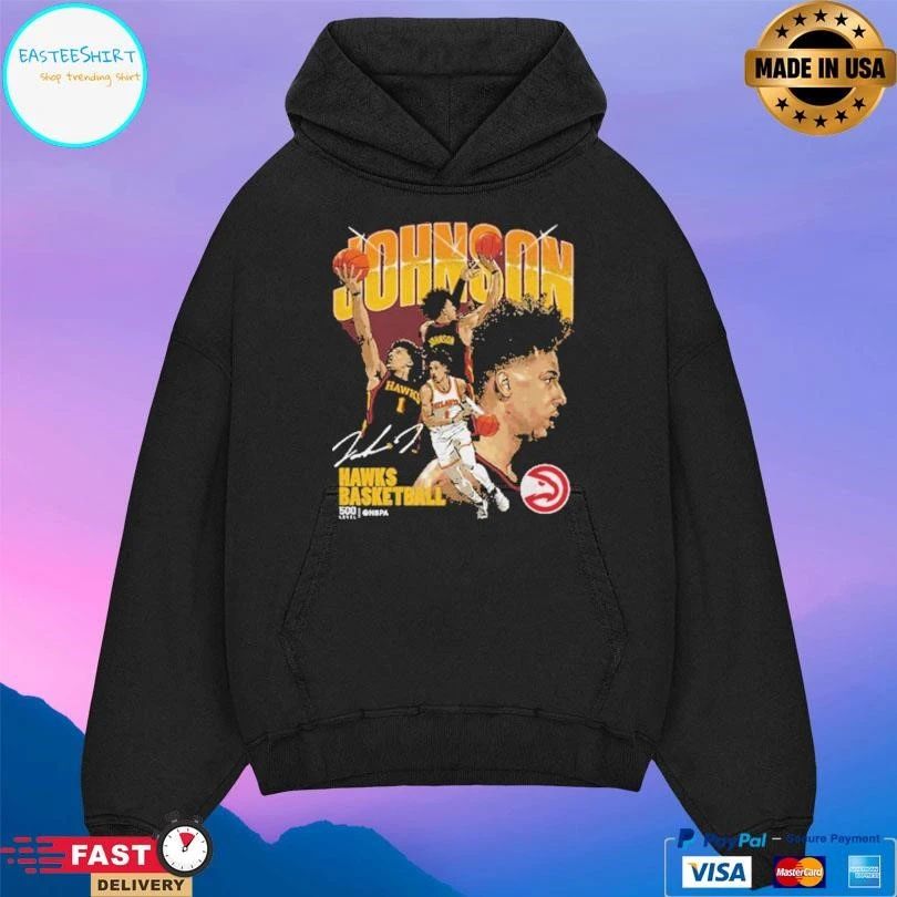 Jalen Johnson Atlanta Hawks Basketball Collage T-shirts