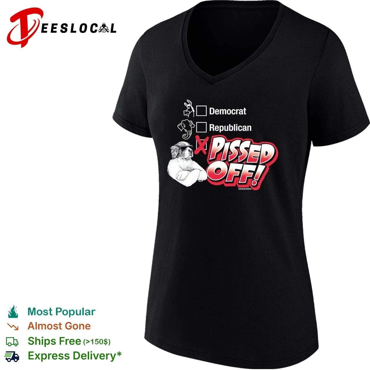 Democrat Republican Pissed Off politics T-shirt