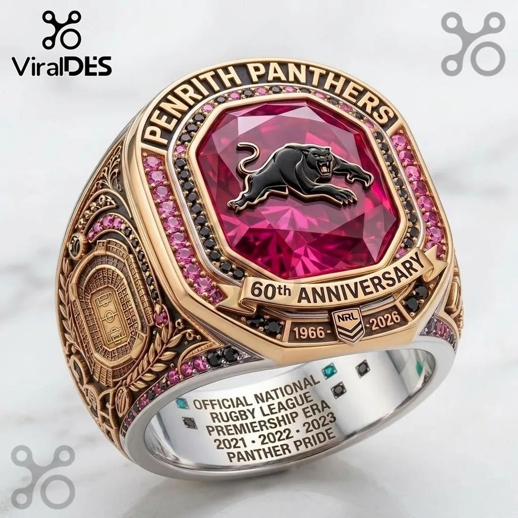 Penrith Panthers 60th Anniversary Gold Ring