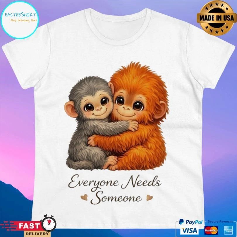 Everyone Needs Someone Viral Punch Monkey Graphic 2026 T-shirts