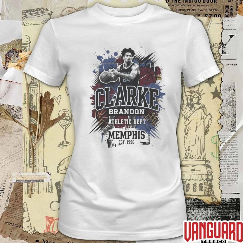 Brandon Clarke Athletic Dept Memphis Basketball Est 1996 t-shirt