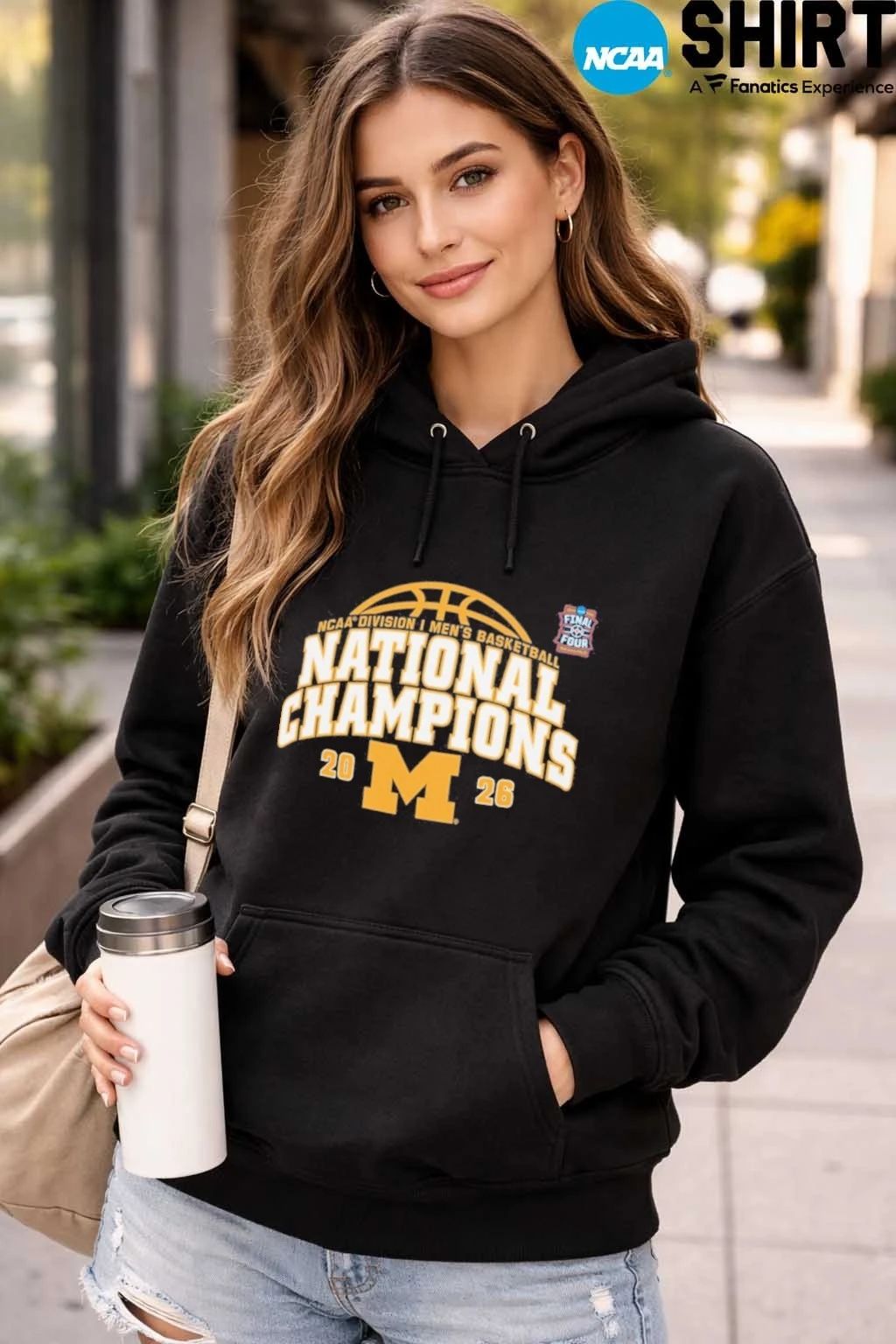 Men’s Champion Navy Michigan Wolverines 2026 NCAA Men’s Basketball National Champions Long Sleeve T-Shirt