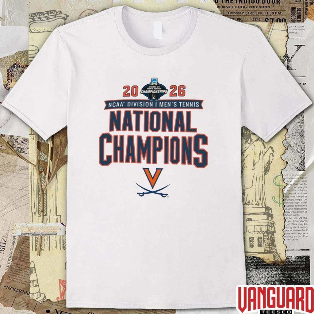 Virginia Cavaliers 2026 NCAA Division I Men’s Tennis National Champions t-shirt