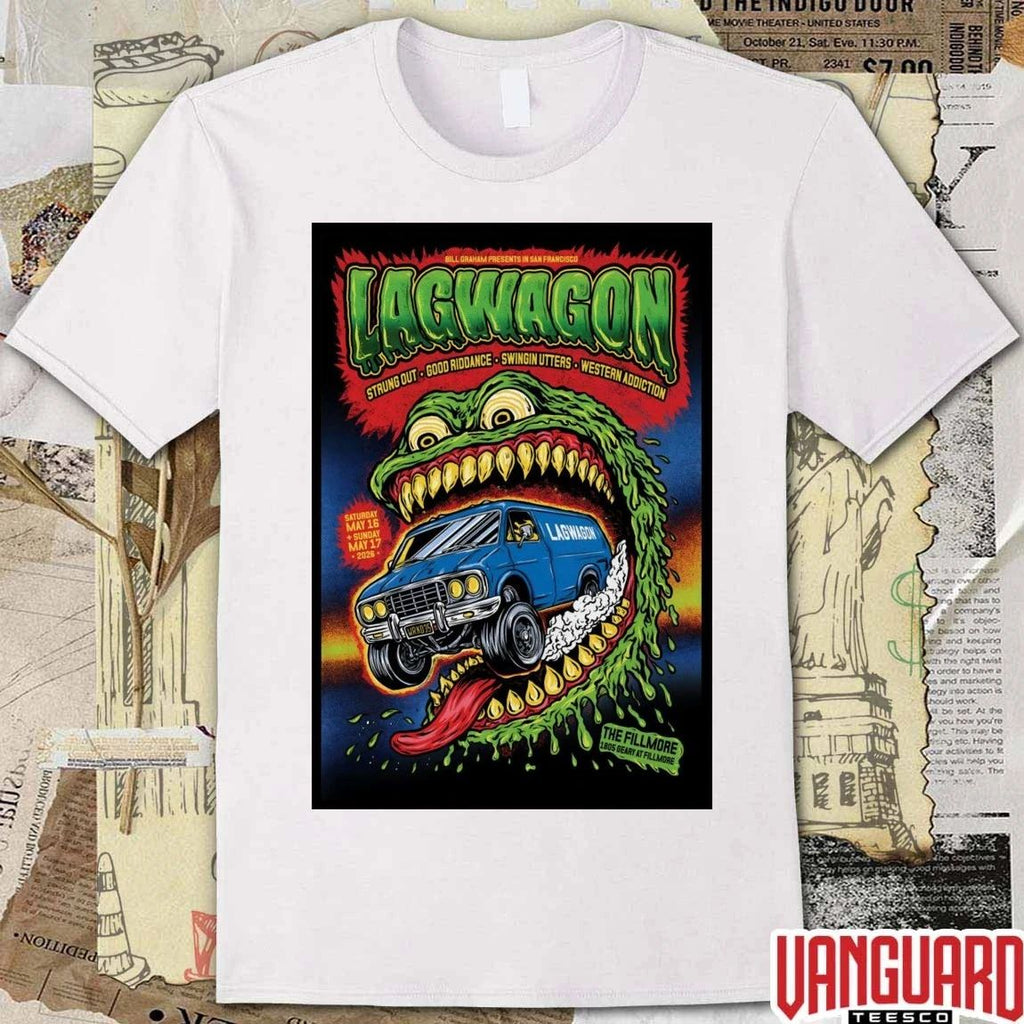 Lagwagon At The Fillmore SF On May 16-17 2026 Poster t-shirt