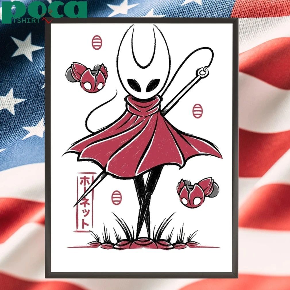 Hollow Knight Silksong Hornet Japanese Art T-shirt