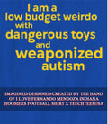 I am a low budget weirdo with dangerous toys shirt