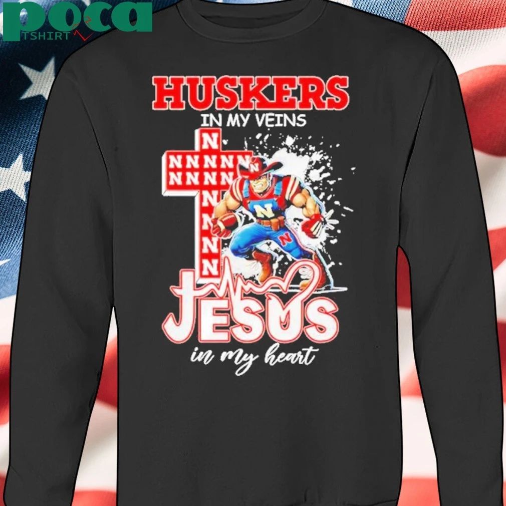 Nebraska Cornhuskers Jesus In My Heart Shirt