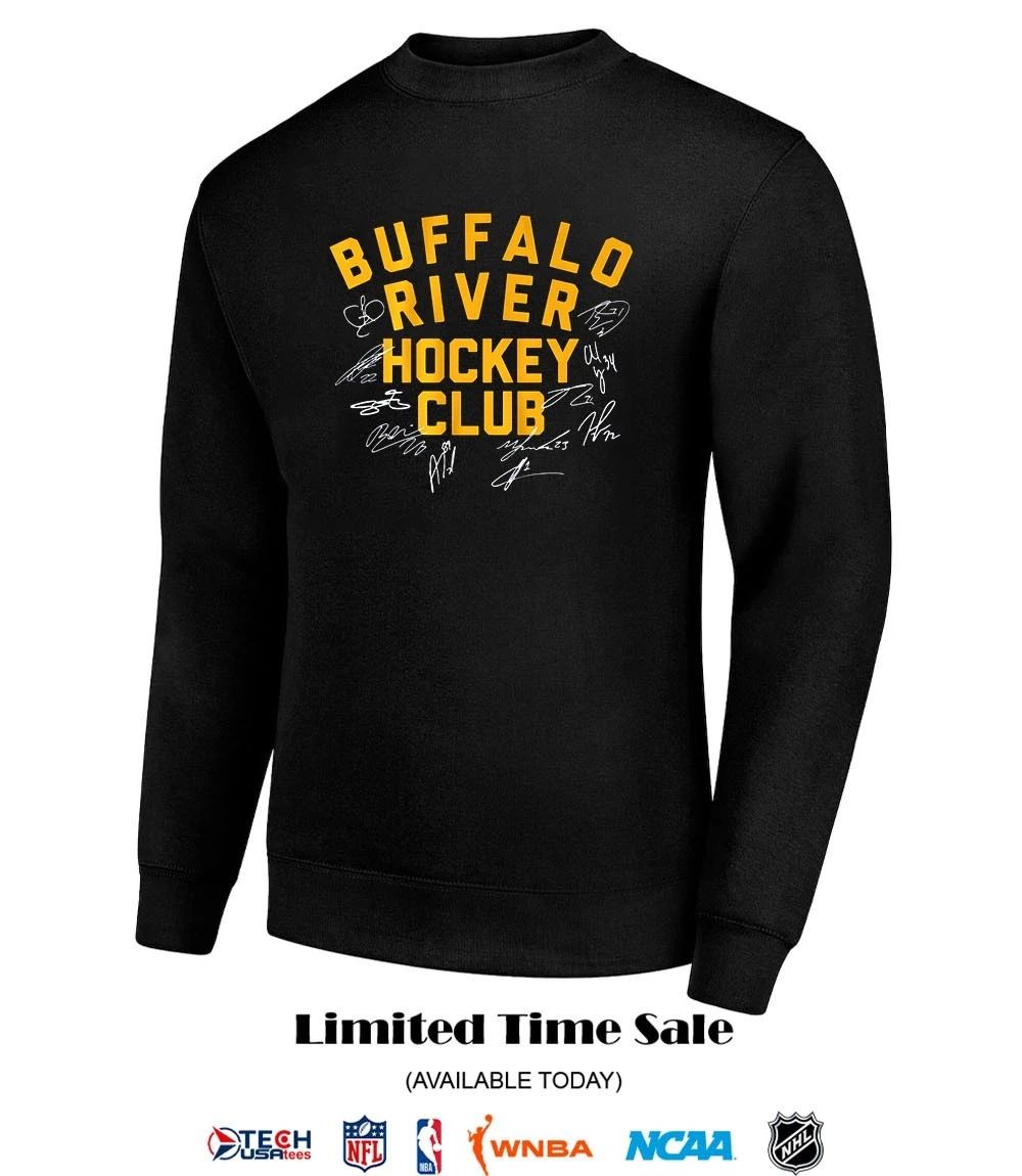 Buffalo River Hockey Club player name signatures shirt