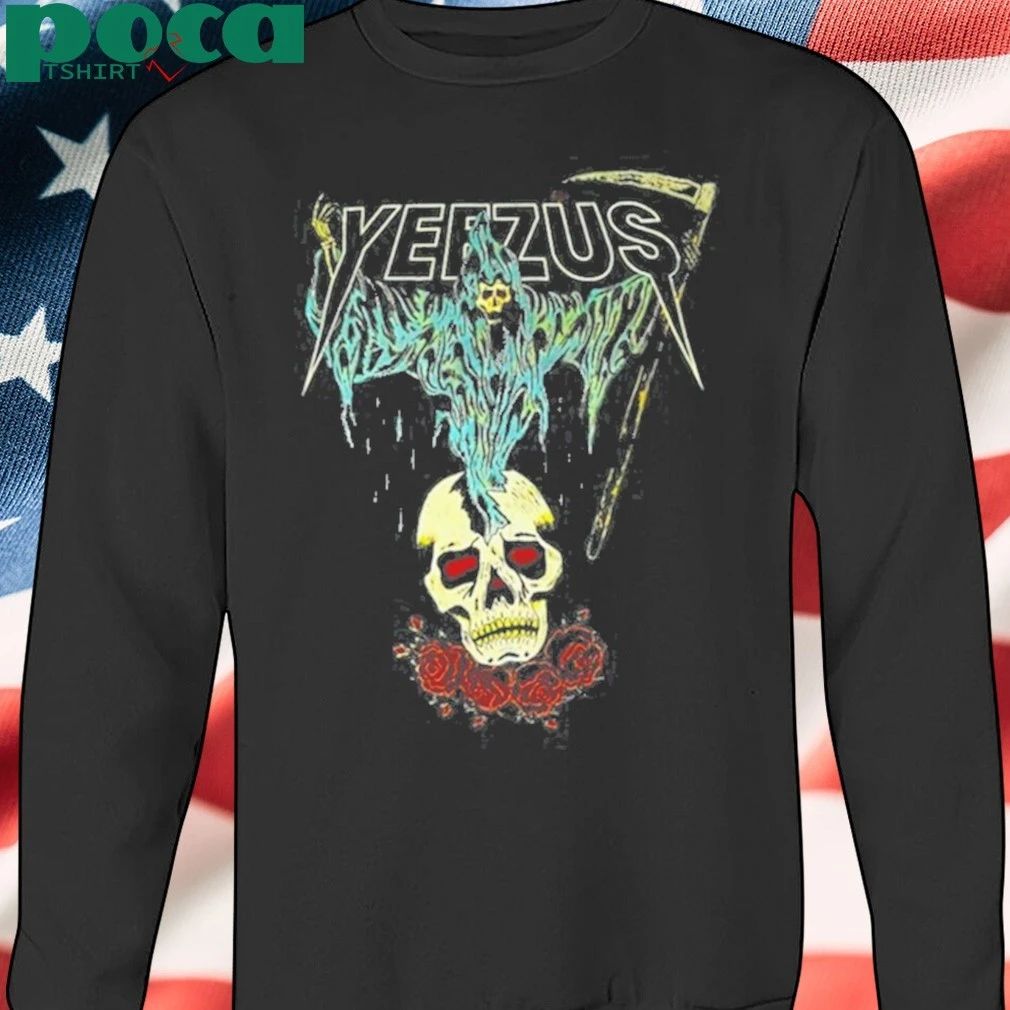 Kanye West Ye Yeezus Grim Reaper Skull And Roses shirt