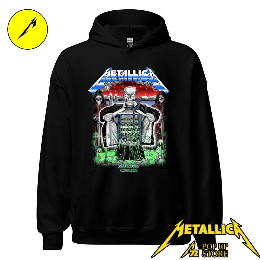 Metallica Zurich T-Shirt May 27 at Stadion Letzigrund Switzerland M72 World Tour 2026